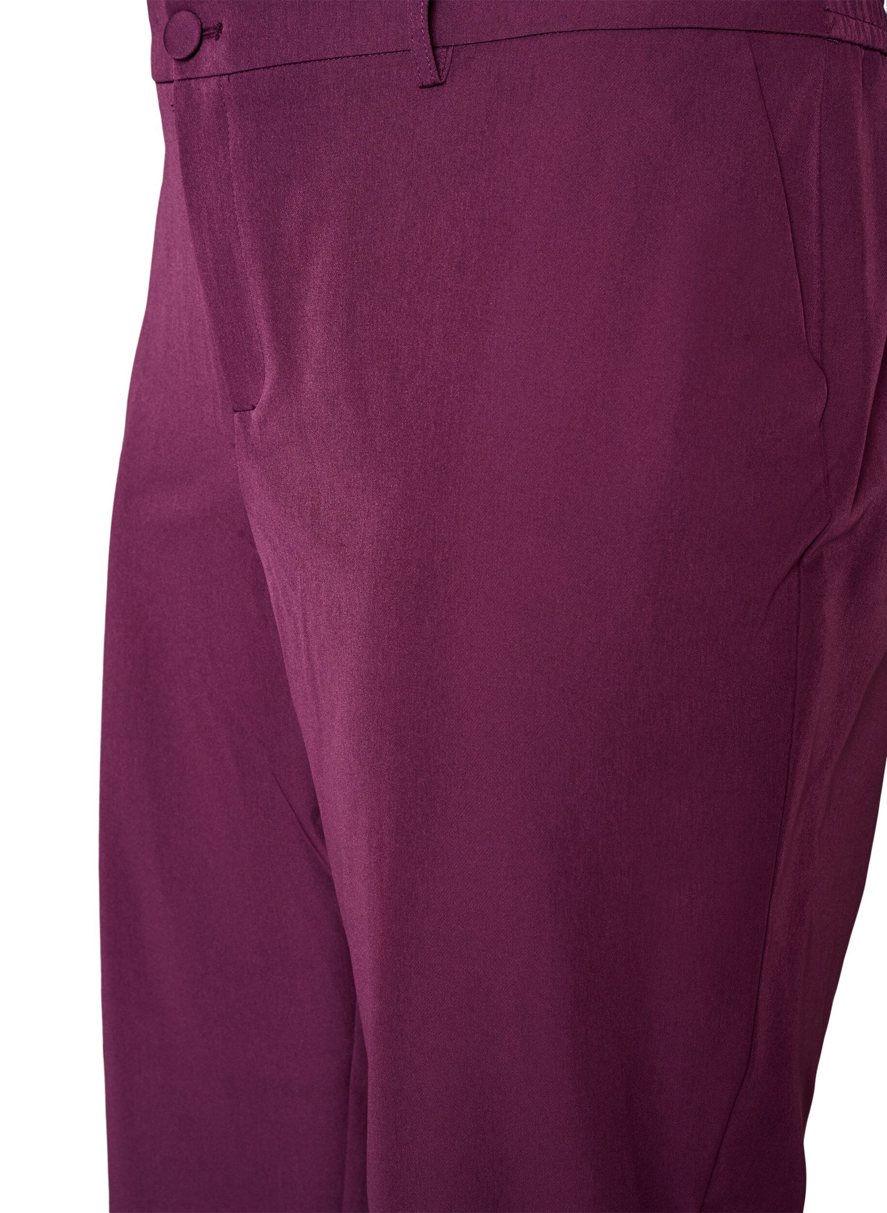 ZizziHose mit Taschen und geradem Bein, Lila, Packshot image number 2
