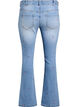 Bootcut Jeans mit gestickten Blumen, Blau, Packshot image number 1