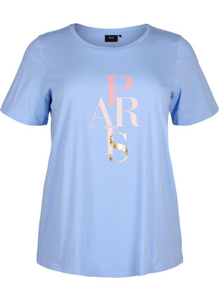 Baumwoll-T-Shirt mit Textaufdruck, Serenity w. Paris, Packshot image number 0