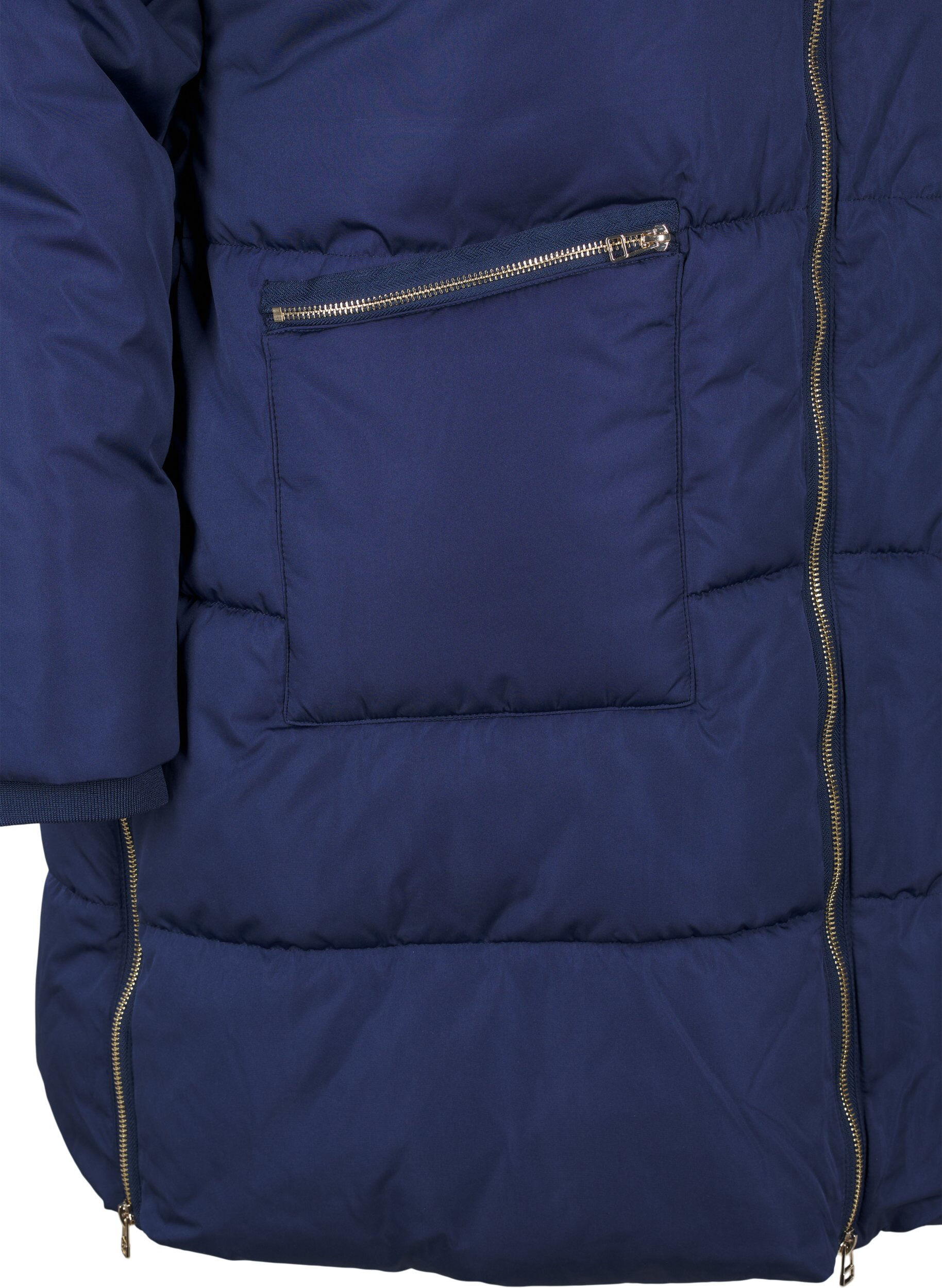 ZizziPufferjacke mit Kapuze, Blau, Packshot image number 3