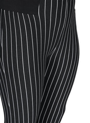 Gestreifte Leggings mit Gummibund an der Taille, Dark Grey Stripe, Packshot image number 2