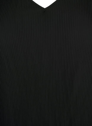 Plissierte Tunika mit langen Ärmeln, Black, Packshot image number 2