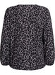 Bluse mit langen &Auml;rmeln und Leopardenmuster, Grau, Packshot image number 1