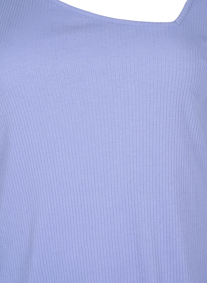 Langärmliges T-Shirt mit asymmetrischer Schnitt, Lavender Violet, Packshot image number 2