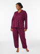 Baumwoll-Pyjamahemd mit Brusttasche, Rot, Model image number 1