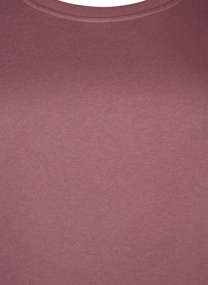 Sweatkleid mit gestickten Details, Rose Brown, Packshot image number 2