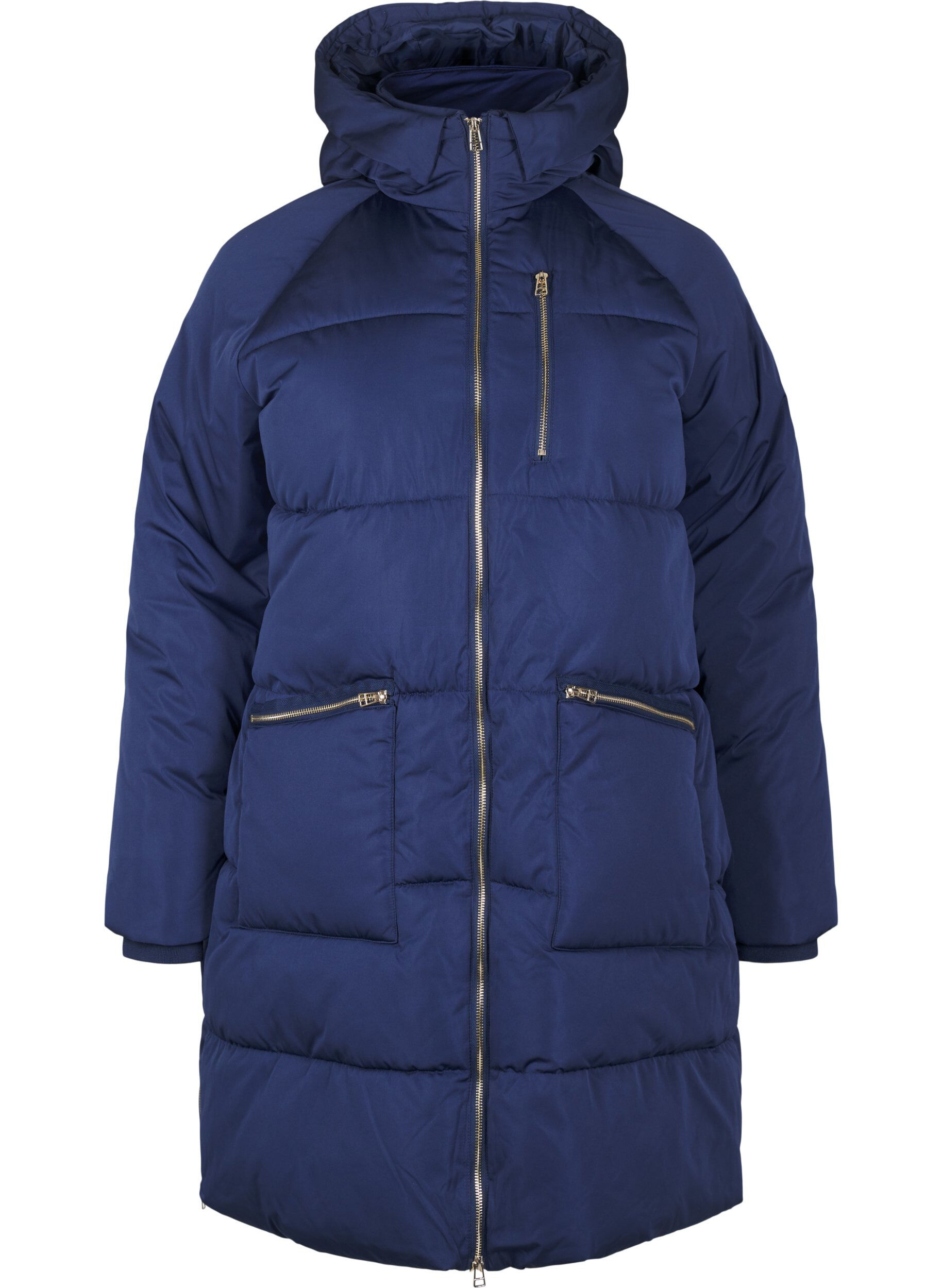 ZizziPufferjacke mit Kapuze, Blau, Packshot image number 0