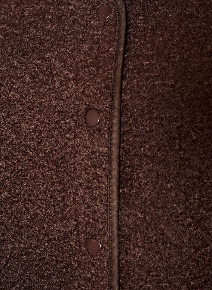 Fleeceweste mit Druckkn&ouml;pfen und Seitentaschen, Braun, Packshot image number 2