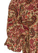 Viskose-Bluse mit Paisley-Print und eckigem Ausschnitt, Braun, Packshot image number 3