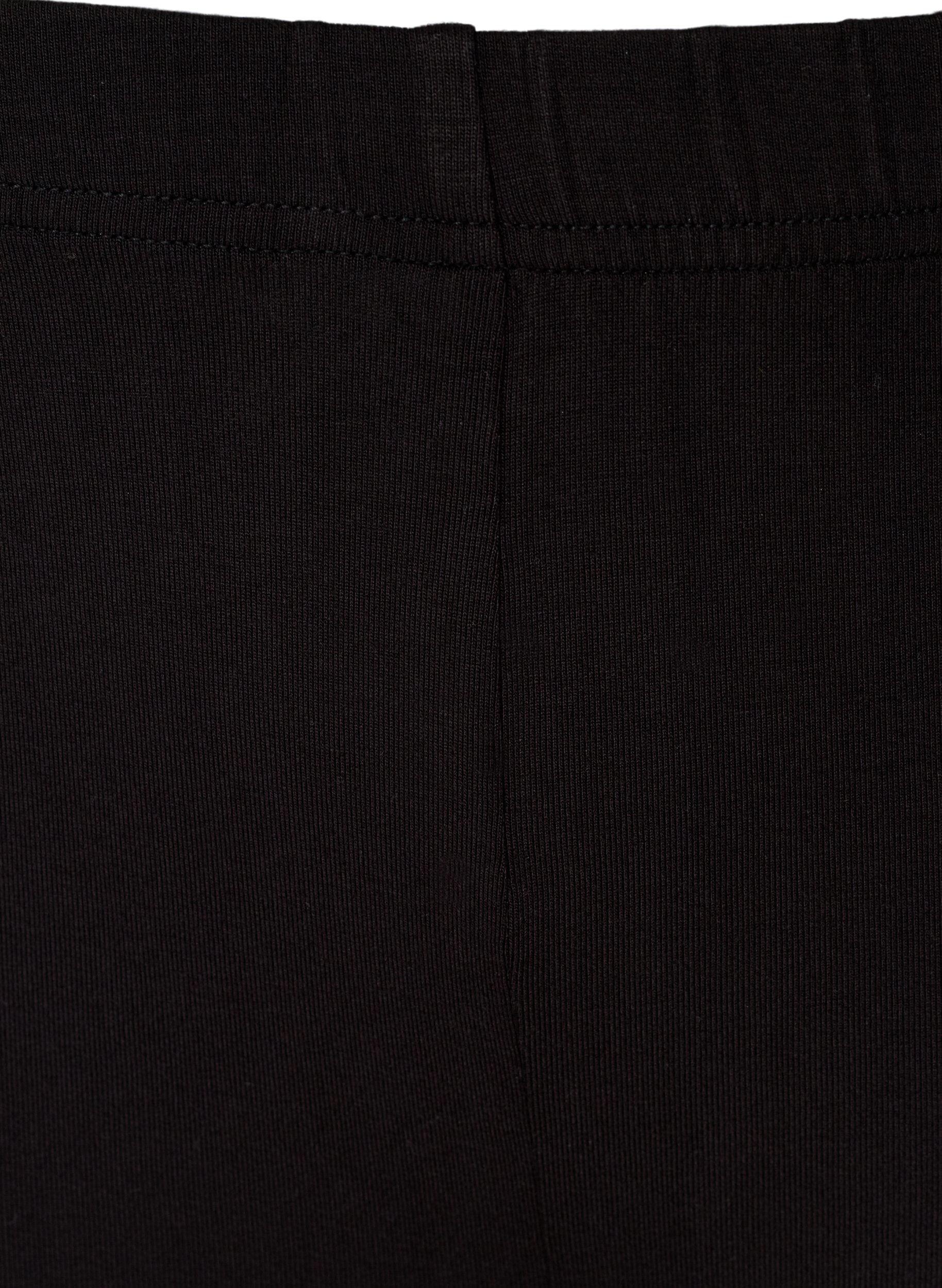 ZizziEinfarbige Basic Radlershorts, Schwarz, Packshot image number 2
