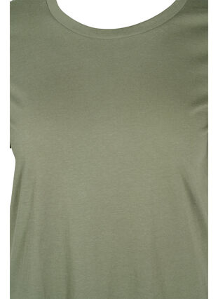Basic-T-Shirt aus Baumwolle, Thyme, Packshot image number 2