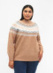 Pullover mit Muster, Chipmunk Mel. Comb, Model image number 0
