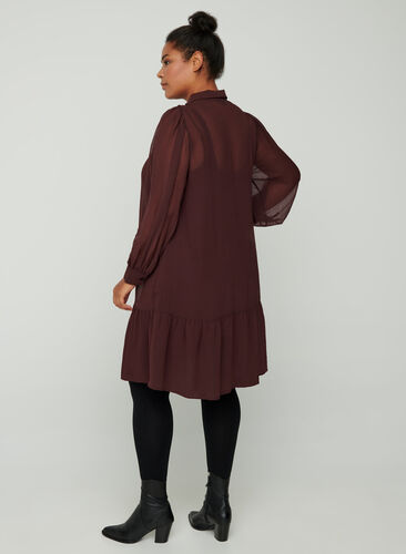 Langarm Kleid mit Knopfverschluss, Fudge, Model image number 1