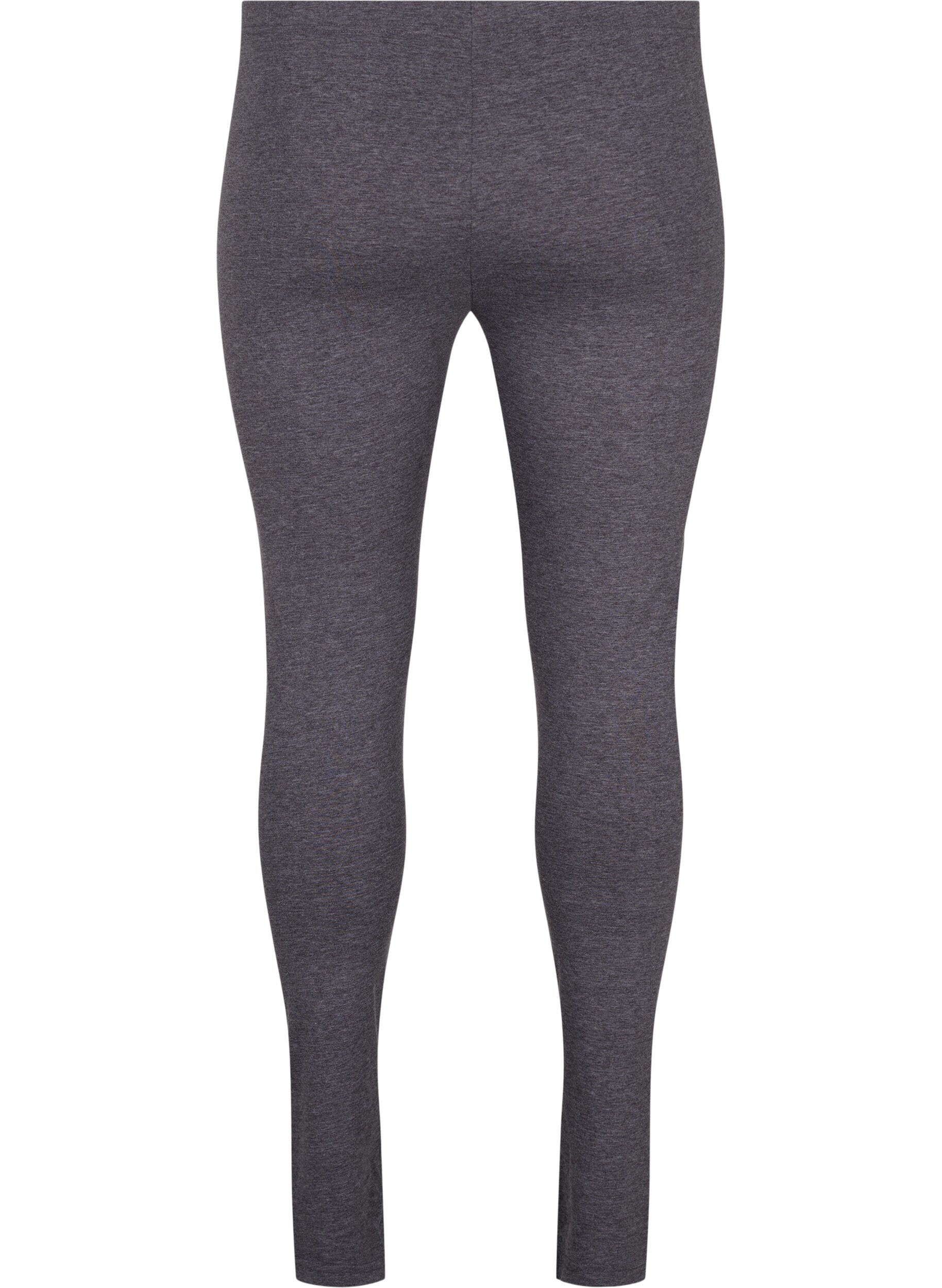 ZizziGraue Melange-Leggings, Dark Grey Melange, Packshot image number 1