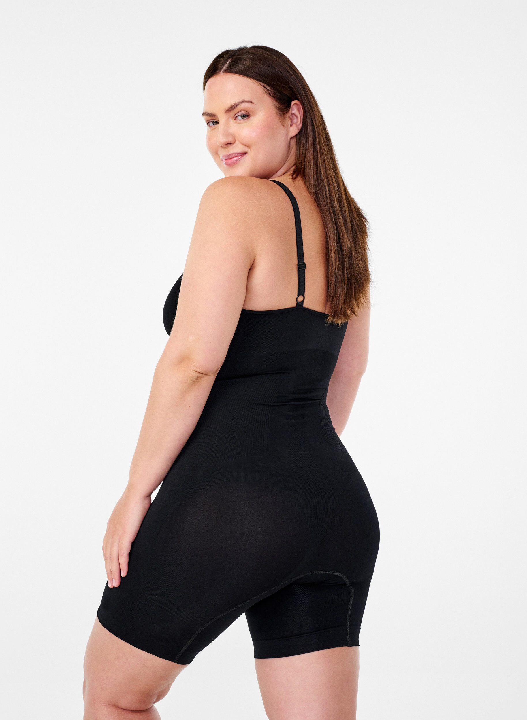 ZizziShapewear-Body mit &Ouml;ffnung im Schritt, Schwarz, Model image number 1