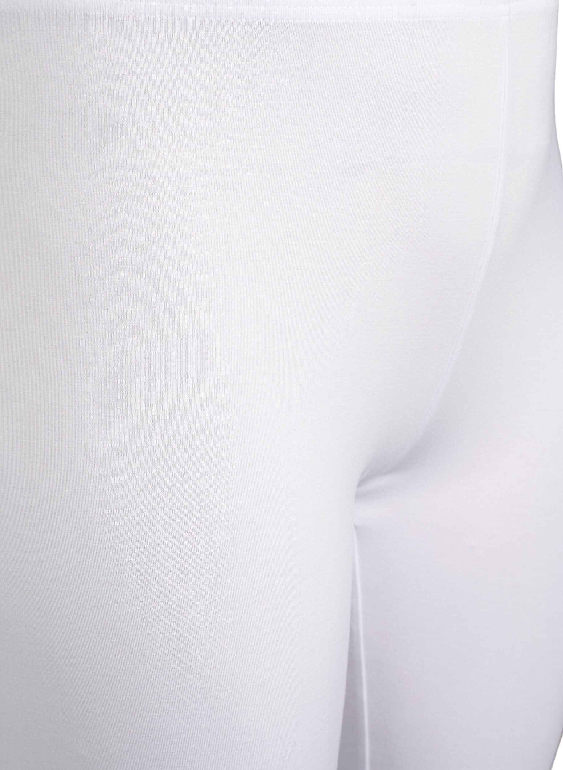 ZizziBasic 3/4-Leggings aus Viskose, Wei&szlig;, Packshot image number 2