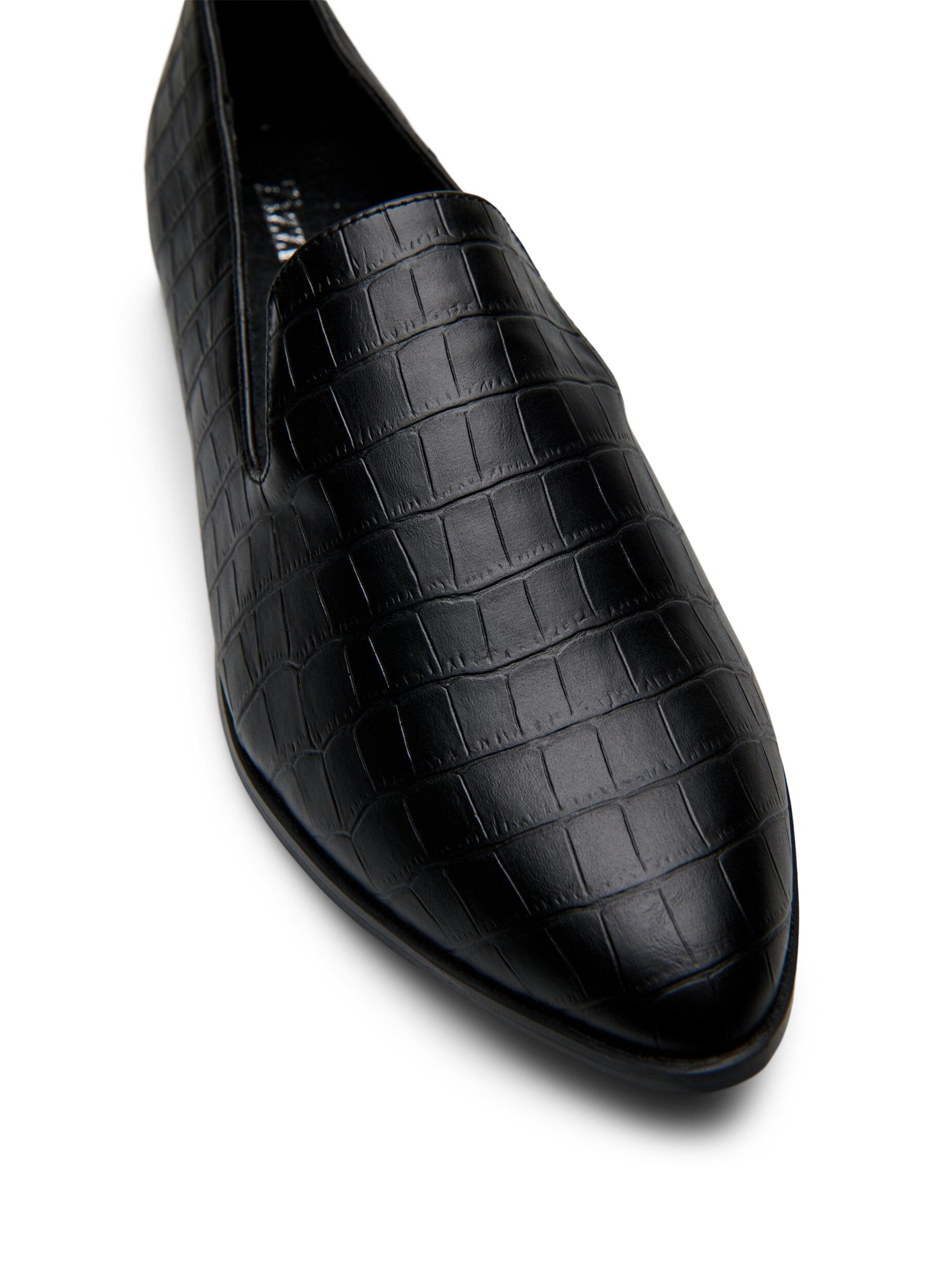 ZizziExtra-Weite - Loafer mit Krokodilpr&auml;gung, Schwarz, Packshot image number 3