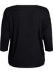 Bluse aus Jersey mit 3/4-&Auml;rmeln , Schwarz, Packshot image number 1