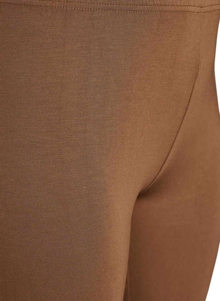 Basic 3/4-Leggings aus Viskose, Braun, Packshot image number 2