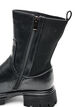 Chelsea-Boot mit klobiger Sohle und gerippten Eins&auml;tzen, Schwarz, Packshot image number 3