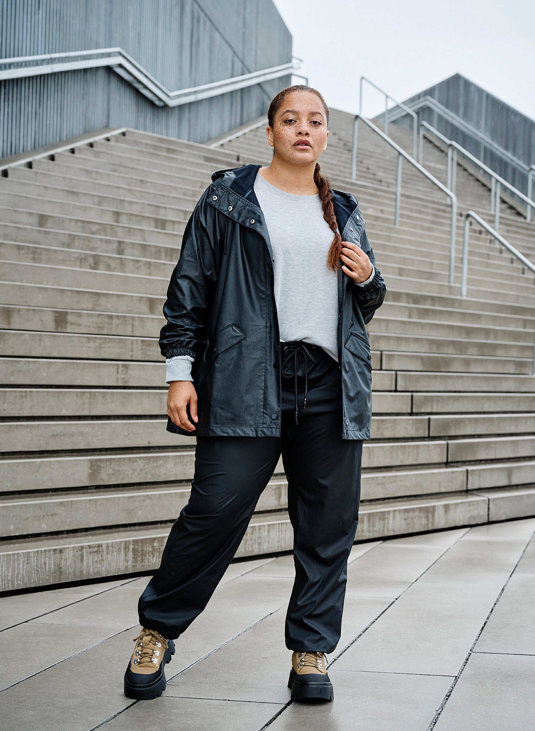 ZizziRegenhose mit versiegelten N&auml;hten, Black, Image image number 0