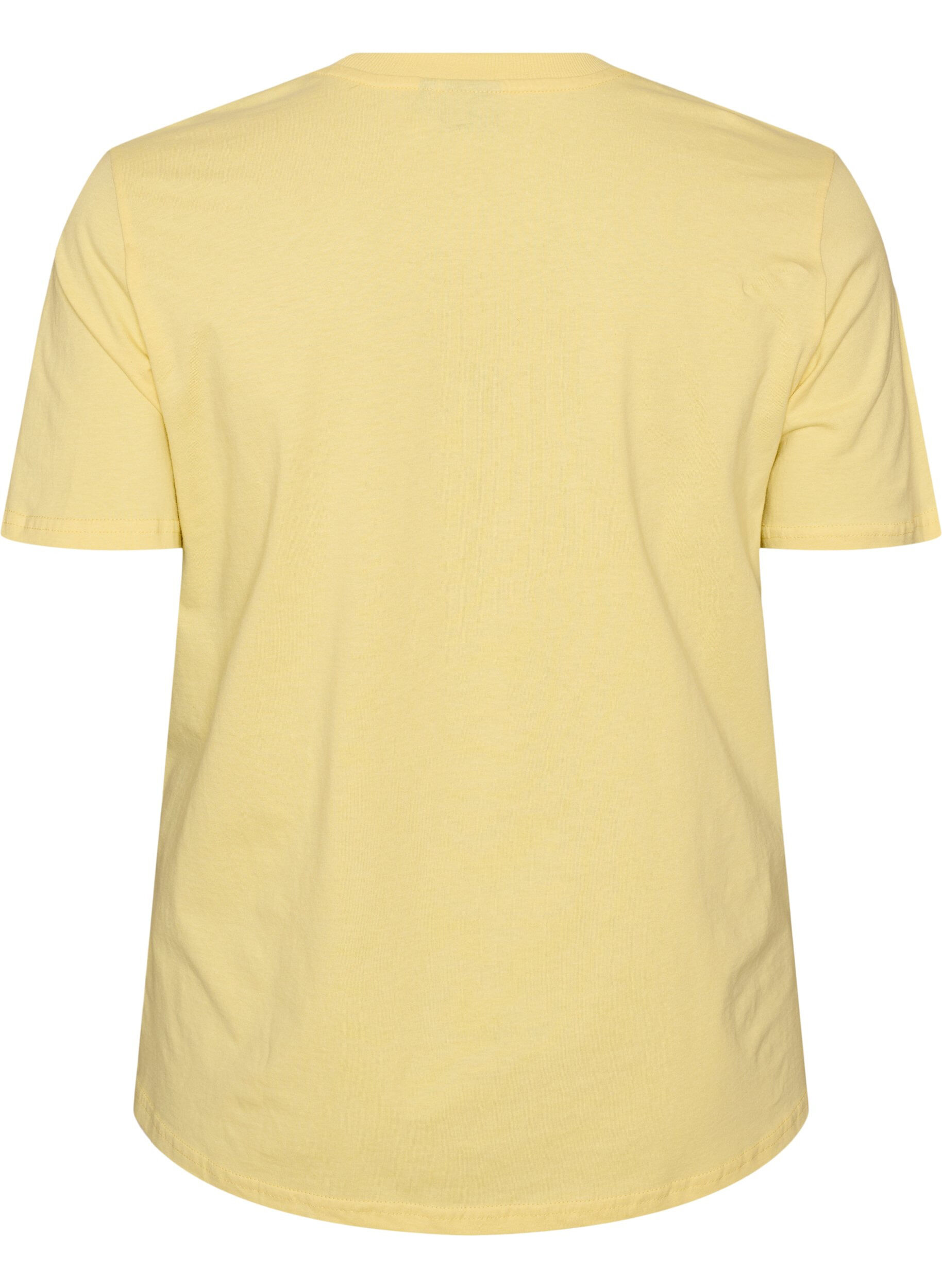 ZizziT-shirt aus Baumwolle mit Print, Gelb, Packshot image number 1