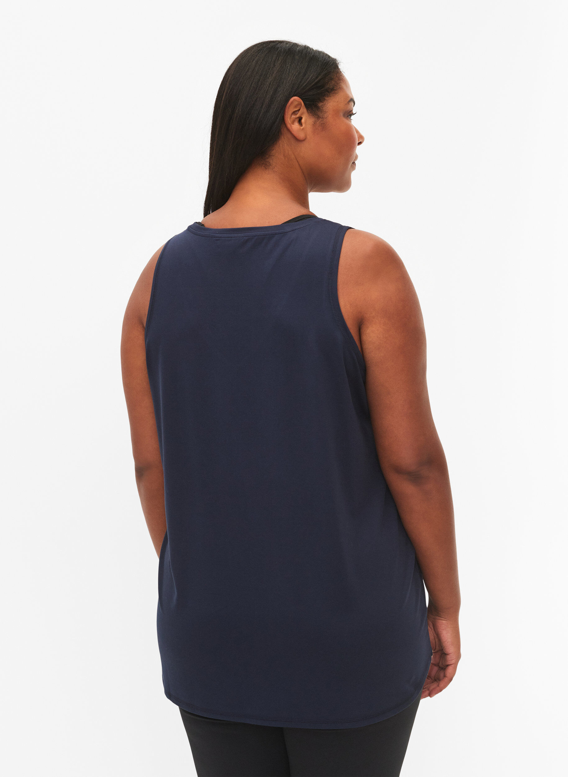 ZizziTrainingstop mit V-Ausschnitt, Blau, Model image number 2