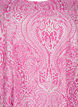 Kurzärmliges Baumwollkleid mit Paisley-Print, Pink, Packshot image number 2