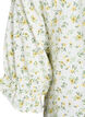 Gebl&uuml;mte Bluse aus Viskose mit halblangen &Auml;rmeln, Wei&szlig;, Packshot image number 3