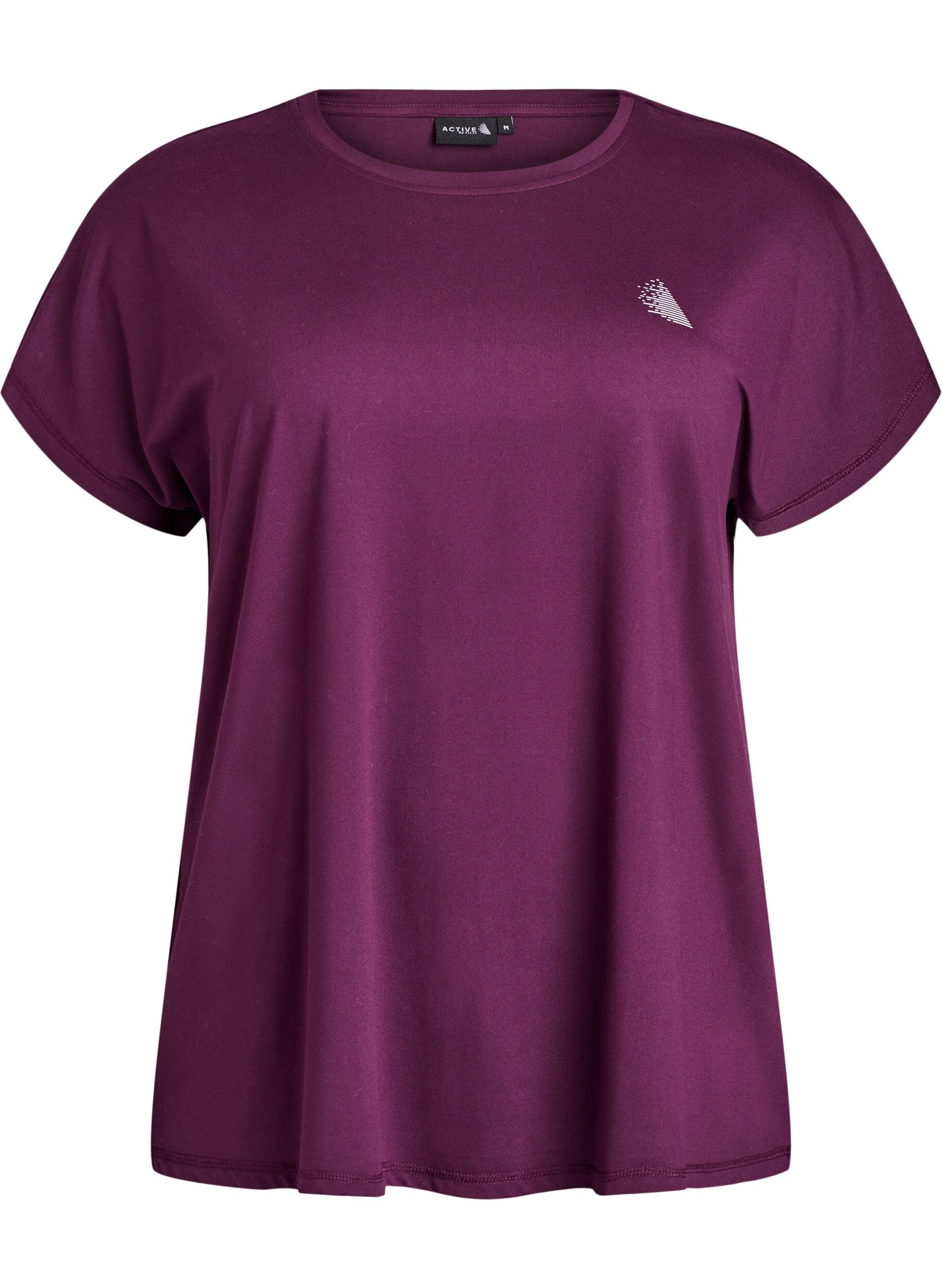Einfarbiges Trainings-T-Shirt