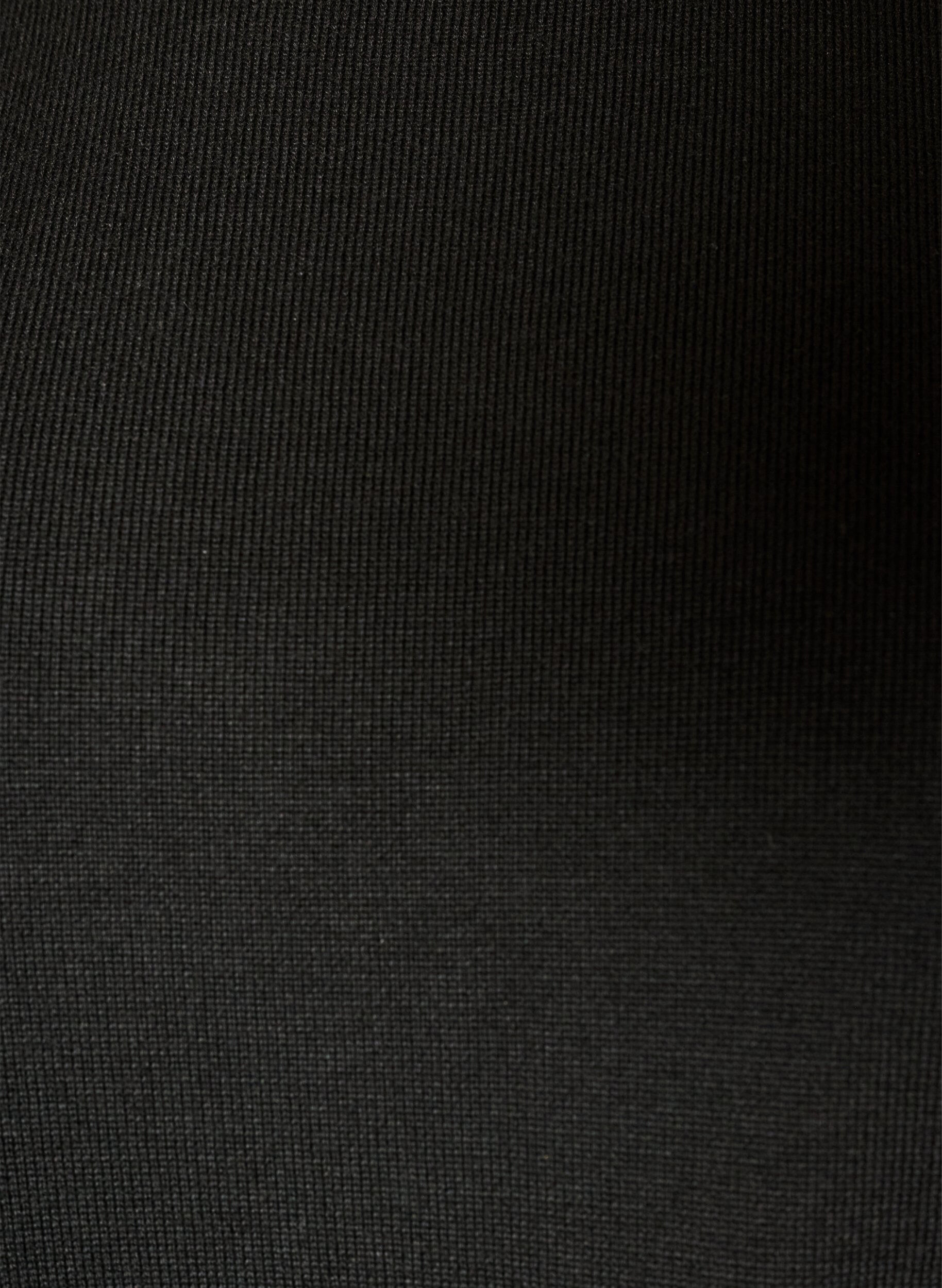 ZizziKurzes Kleid aus Strick mit Spitzensaum, Schwarz, Packshot image number 2