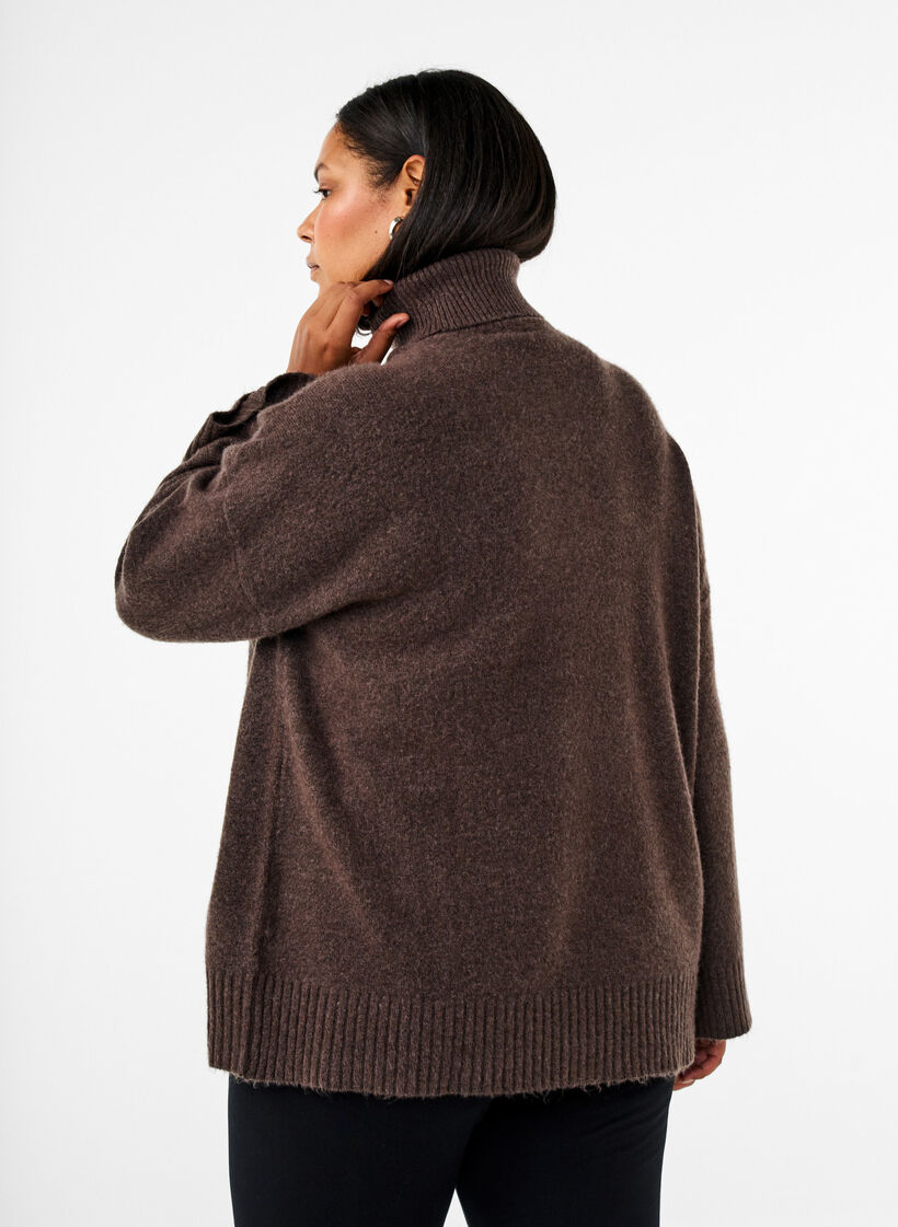 Rollkragenpullover aus Strick, Bracken Mel., Model image number 1