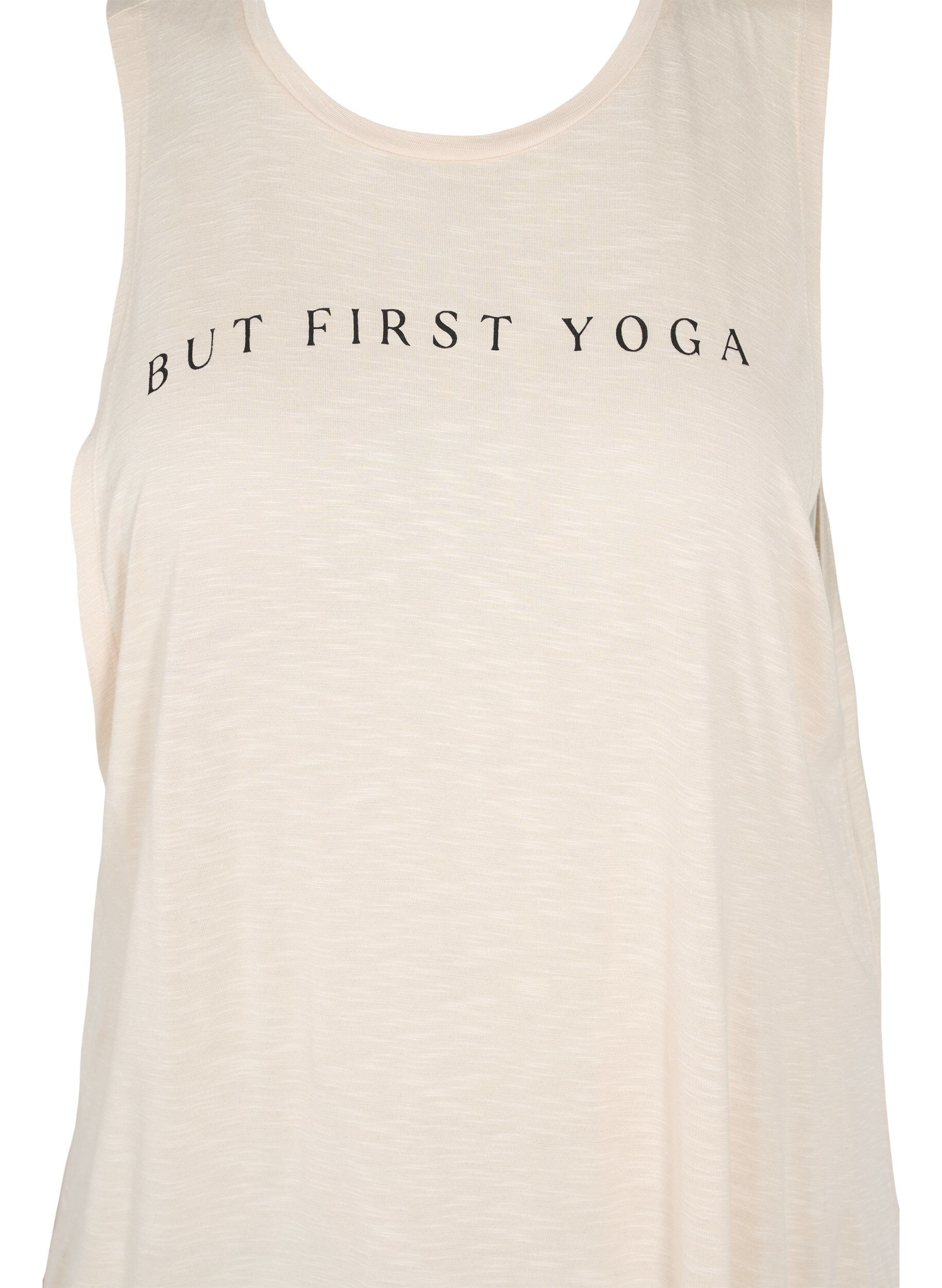 Zizzi&Auml;rmelloses Trainingstop aus Viskose, Lilac Ash w. BlackP., Packshot image number 2