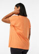 Lockeres Trainingstop mit kurzen &Auml;rmeln, Orange, Model image number 2
