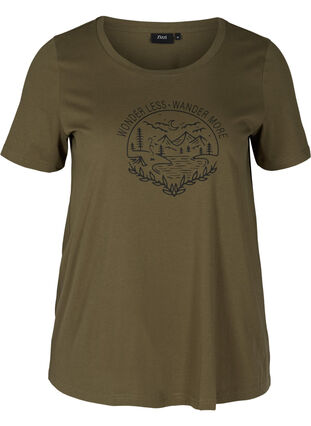 T-Shirt mit Print, Ivy Green WONDER, Packshot image number 0
