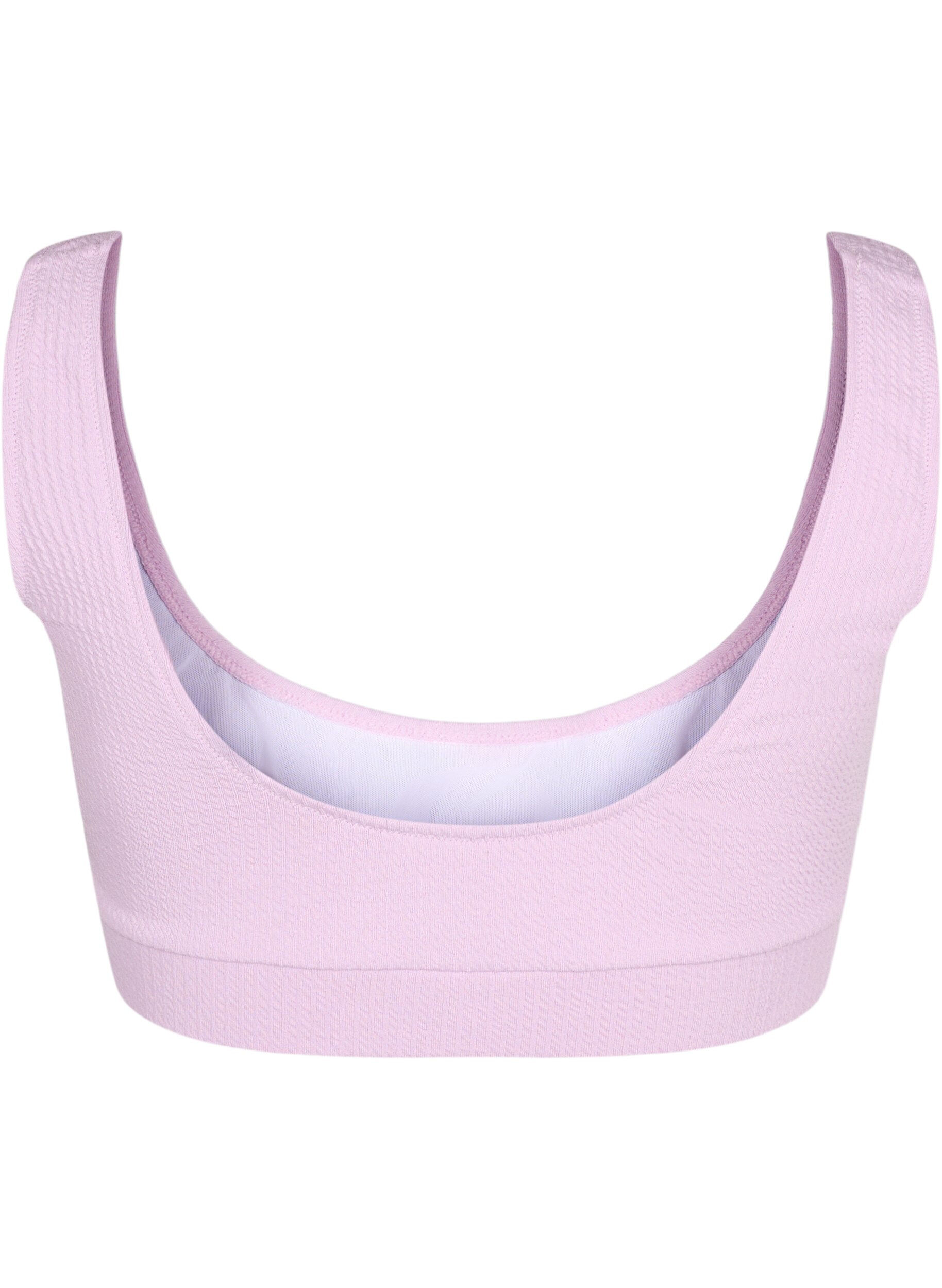 ZizziBikini-Top mit Krepp-Struktur, Orchid Bouquet, Packshot image number 1