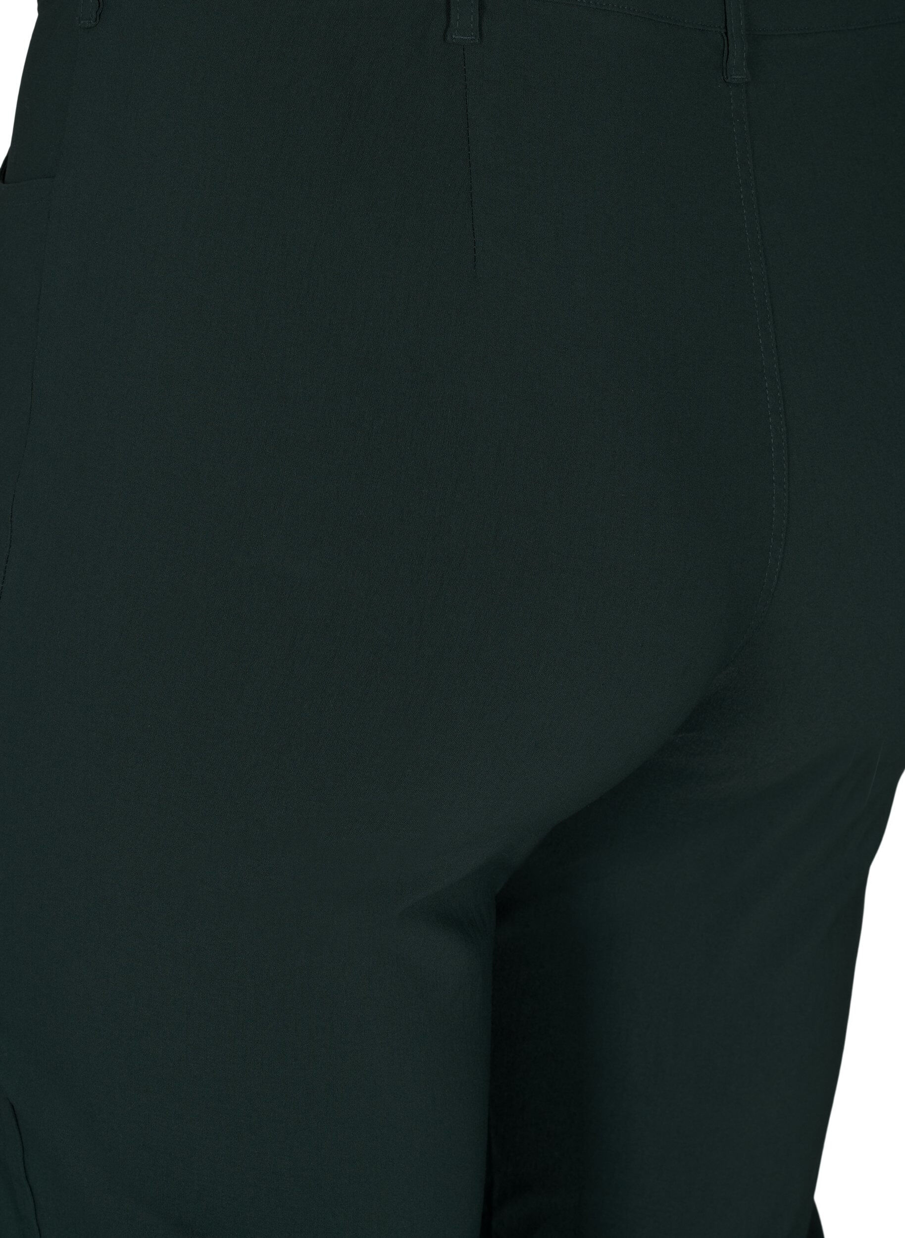 ZizziKlassische Hose aus Viskosemischung, Gr&uuml;n, Packshot image number 3