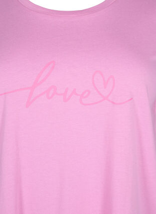T-Shirt aus Baumwolle mit Rundhalsausschnitt und Aufdruck, RoseBloom W. Love, Packshot image number 2