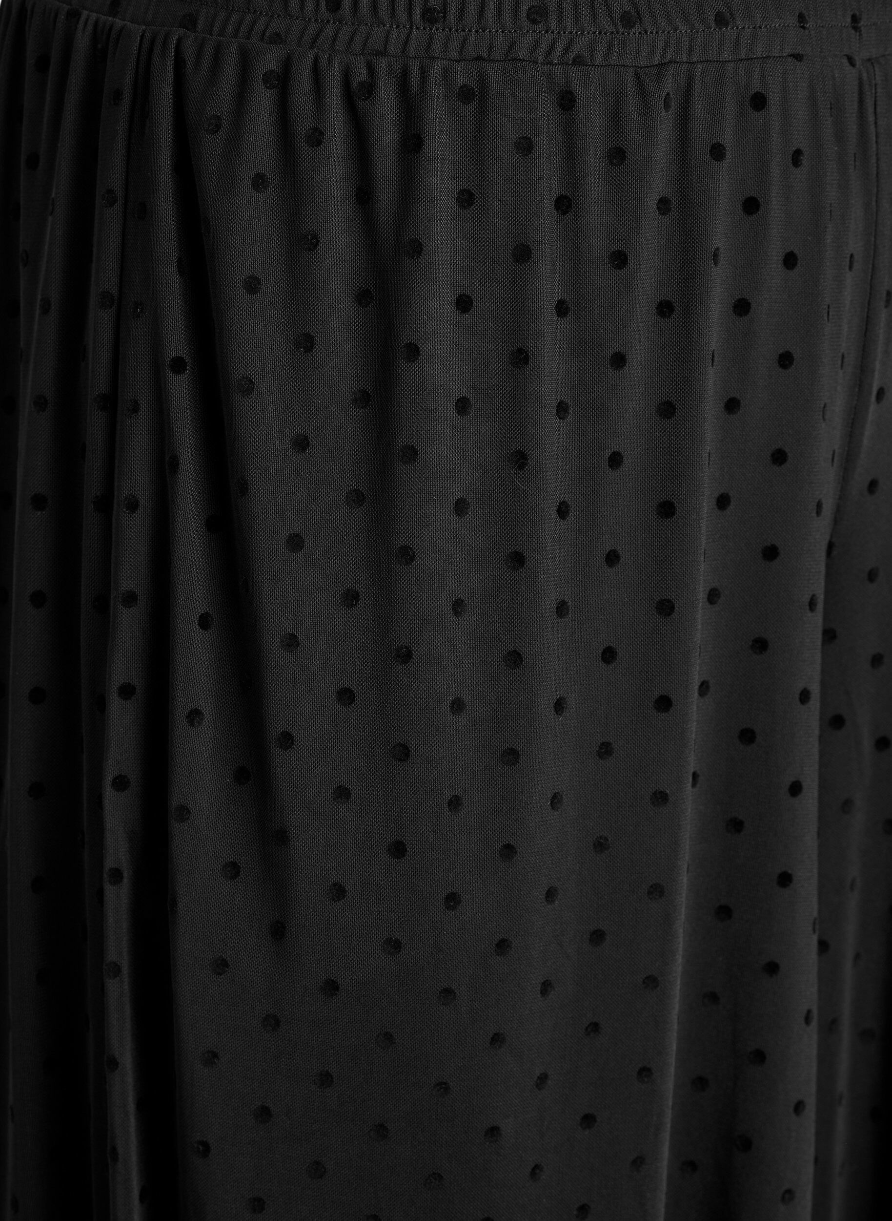 ZizziBallonhose aus Mesh mit Polka Dots, Schwarz, Packshot image number 2