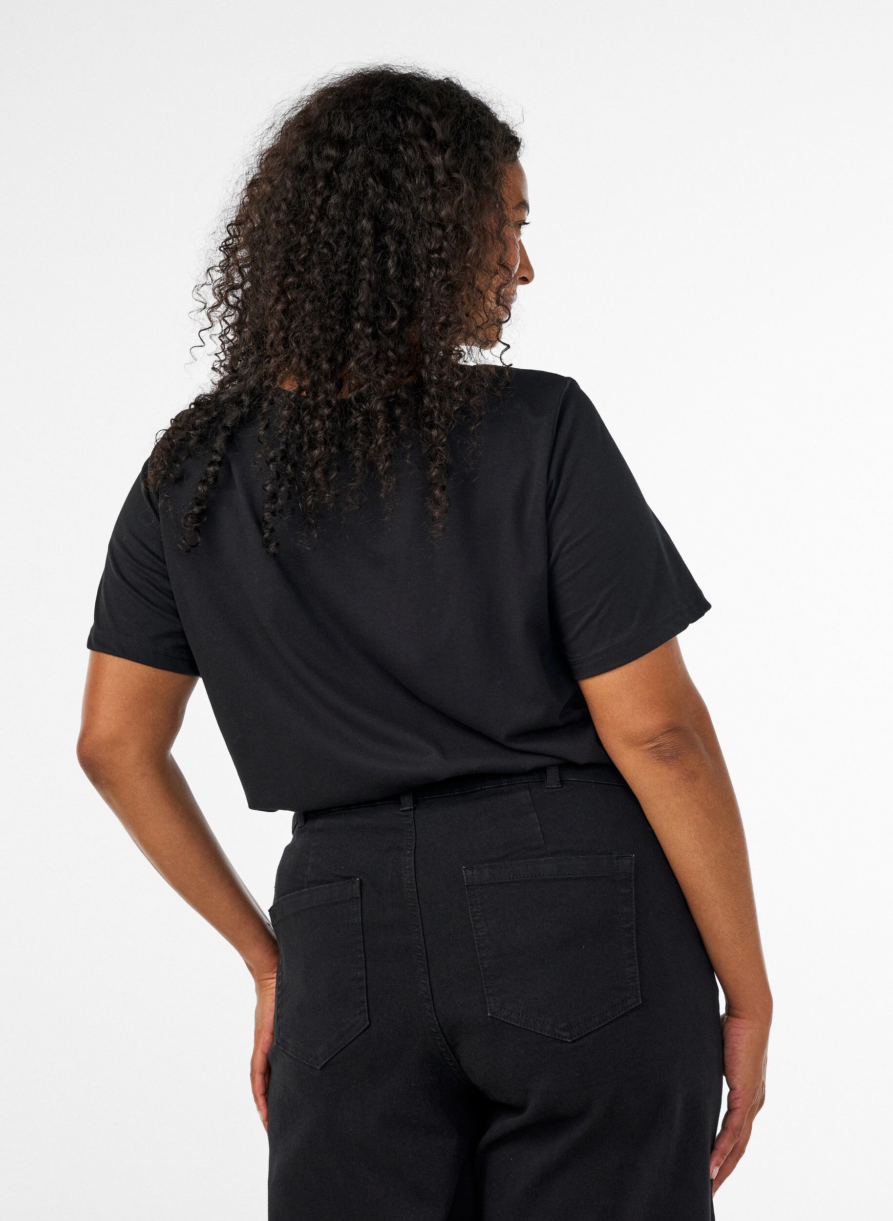 ZizziT-Shirt mit Print, Schwarz, Model image number 2