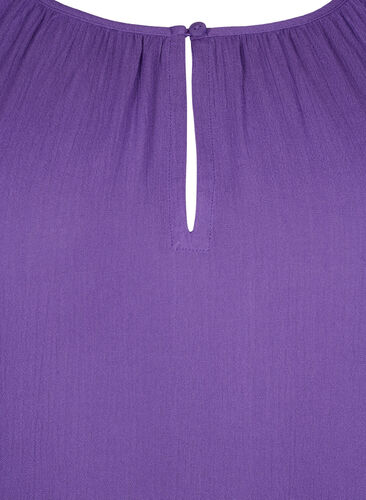 Viskosetunika mit 3/4-Ärmeln, Deep Lavender, Packshot image number 2
