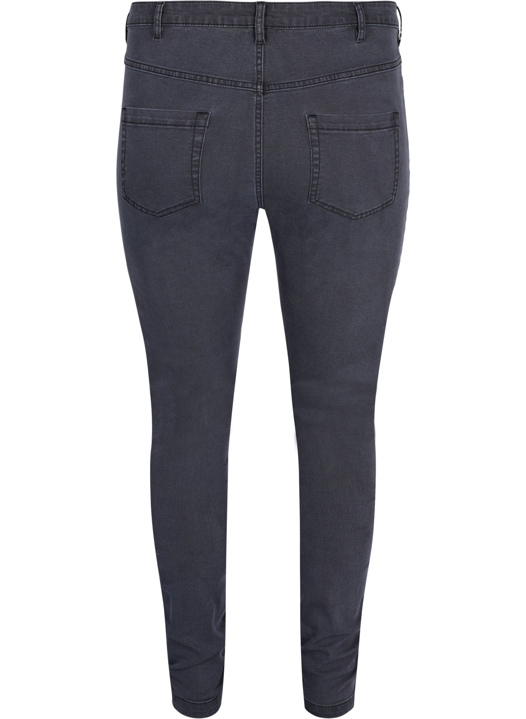 ZizziHochtaillierte Super Slim Amy Jeans, Grau, Packshot image number 1