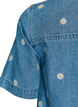 Kurzes Jeanskleid mit gestickten Blumen, Blau, Packshot image number 3