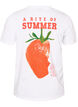 T-shirt aus Baumwolle mit Print, Wei&szlig;, Packshot image number 1