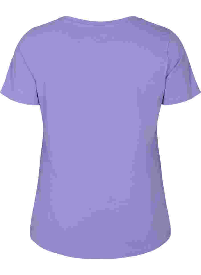 Einfarbiges basic T-Shirt aus Baumwolle, Veronica, Packshot image number 1