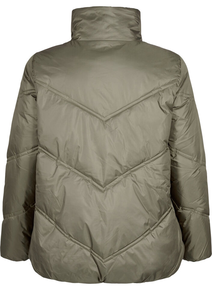 Kurze Puffer-Winterjacke mit Taschen, Bungee Cord , Packshot image number 1
