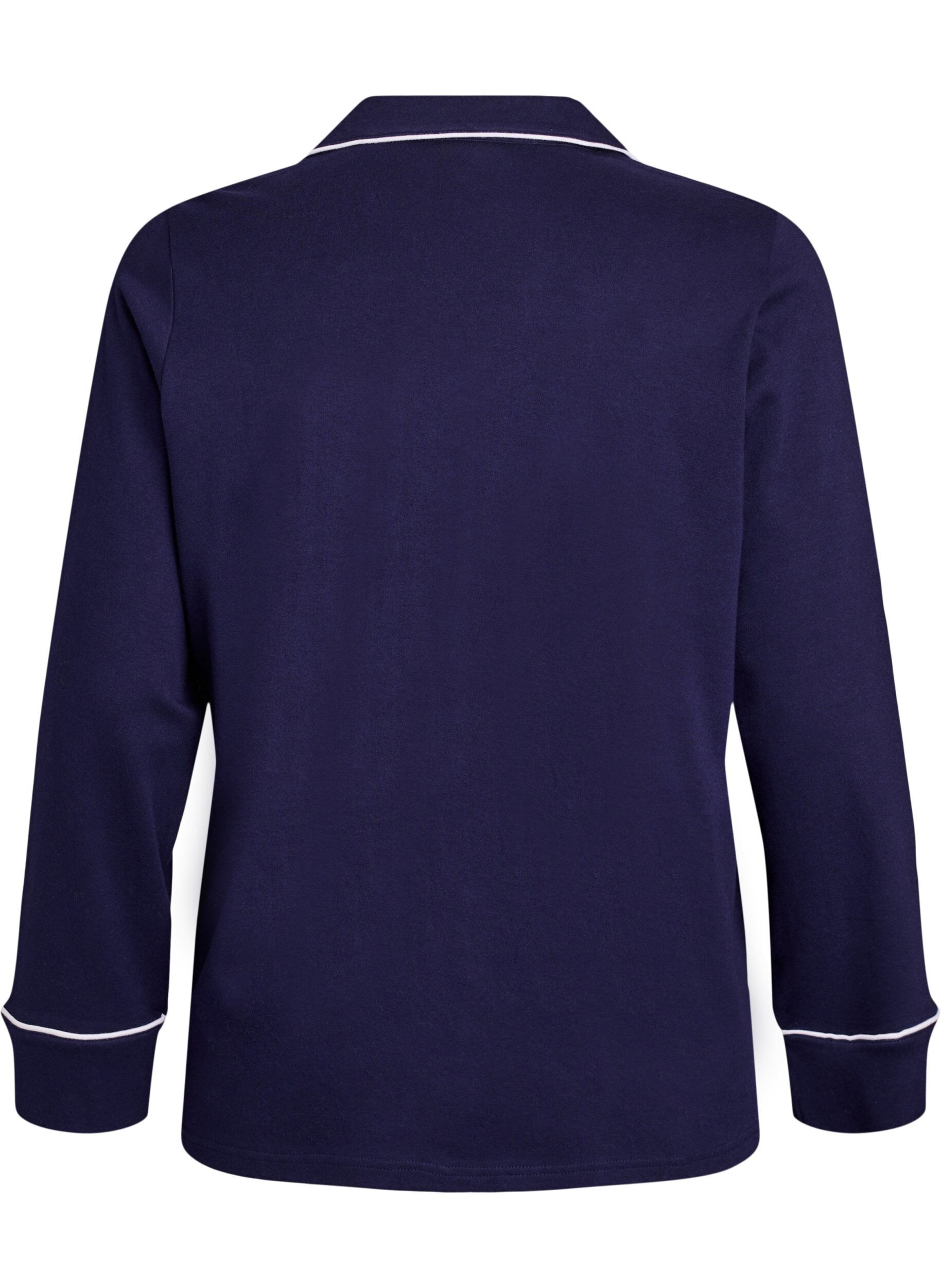 ZizziPyjamahemd aus Baumwolle mit Brusttasche, Blau, Packshot image number 1