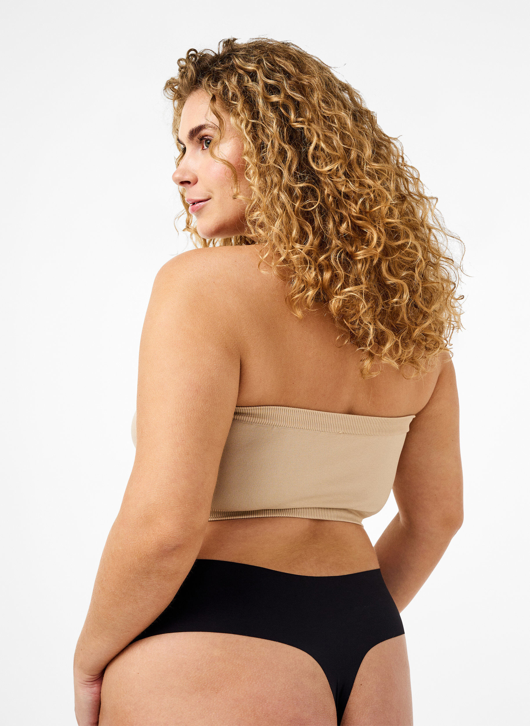 ZizziTr&auml;gerloser BH, Beige, Model image number 2