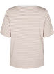 T-Shirt mit TENCEL™ Lyocell und Streifen, Beige, Packshot image number 1