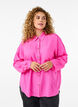 Lange Bluse aus Leinen und Viskose, Pink, Model image number 0